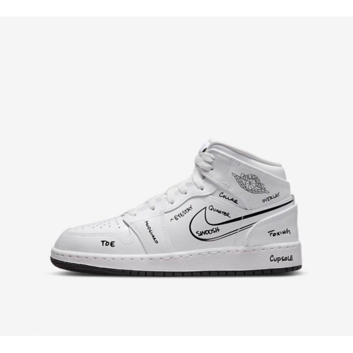 Чоловічі та жіночі баскетбольні кросівки Nike Air Jordan 1 Retro Schematic (Premium)