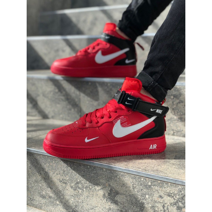 Чоловічі кросівки Air Force 1 HI Utility Red (GS) Nike