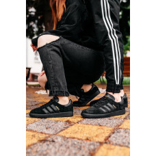 Жіночі та чоловічі кросівки Adidas Gazelle Triple Black Uni