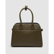 Жіноча сумка Prada Medium Olive Leather Tote Bag Premium