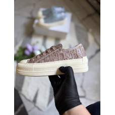 Жіночі кросівки Christian Dior B23 Walk’n Platform Dark Beige Premium