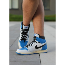 Жіночі та чоловічі баскетбольні кросівки Nike Air Jordan 1 High OG SP fragment design x Travis Scott