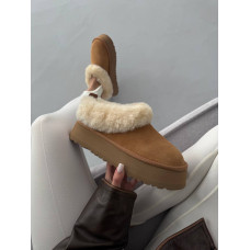 Жіночі зимові ботинки UGG TAZELLE PLATFORM CHESTNUT PREMIUM