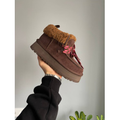 Жіночі зимові ботинки UGG Funkarra Platform Chocolate PREMIUM