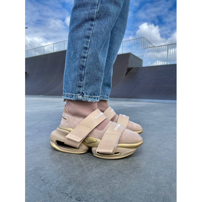 Жіночі кросівки Balmain B-Bold Sneakers ‘Beige’