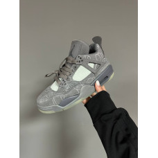 Чоловічі та жіночі баскетбольні кросівки Nike Air Jordan 4 Retro x KAWS GREY premium