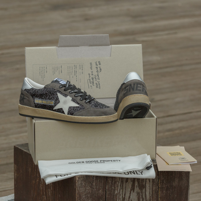 Жіночі кросівки GG Ball Star Black Silver Star Premium