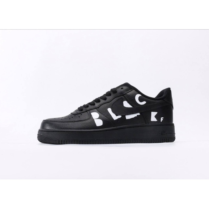Чоловічі та жіночі кросівки Nike Air Force COMME des GARÇON BLACK Premium