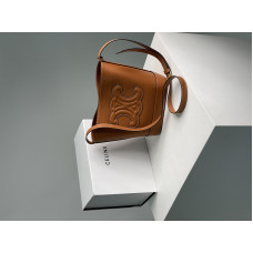 Жіноча сумка Celine Small Bucket Cuir Triomphe In Smooth Calfskin Tan Brown Premium