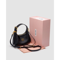 Жіноча сумка Miu Miu Leather Hobo Bag Black Premium