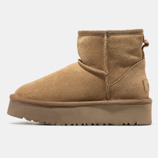 Жіночі зимові ботинки UGG Classic Mini Platform Chestnut Premium