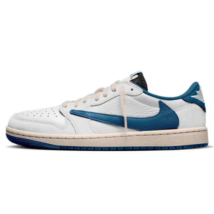 Жіночі та чоловічі баскетбольні кросівки Nike SB Jordan 1 Retro Low OG SP Fragment x Travis Scott Cactus Jack (Original Box)