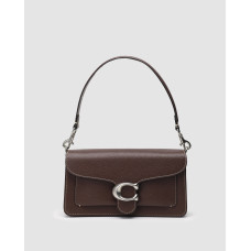 Жіноча сумка Coach Tabby Dark Beige Shoulder Bag 26 In Signature Canvas Premium