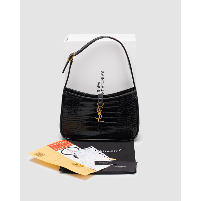 Жіноча сумка Yves Saint Laurent Hobo Le 5 A 7 in Crocodile-Embossed Shiny Leather Premium