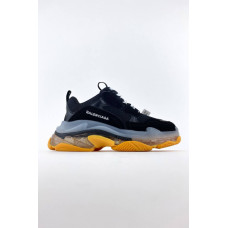 Жіночі кросівки Balenciaga Triple S Clear Sole Black Yellow