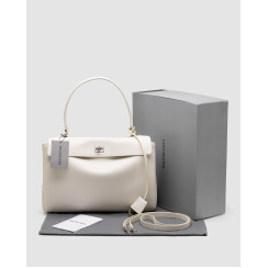 Жіноча сумка Balenciaga Rodeo Large White/Silver Premium