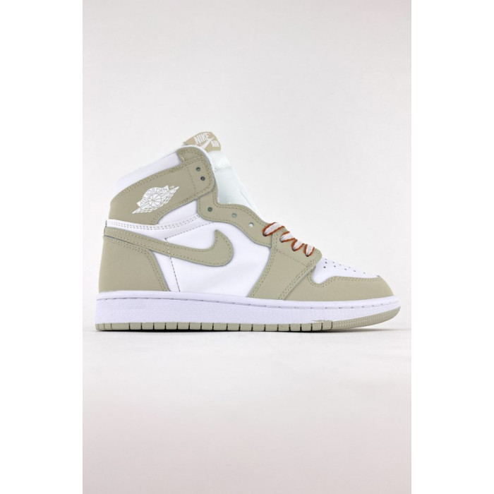 Чоловічі та жіночі баскетбольні кросівки Nike Air Jordan 1 Retro Beige White