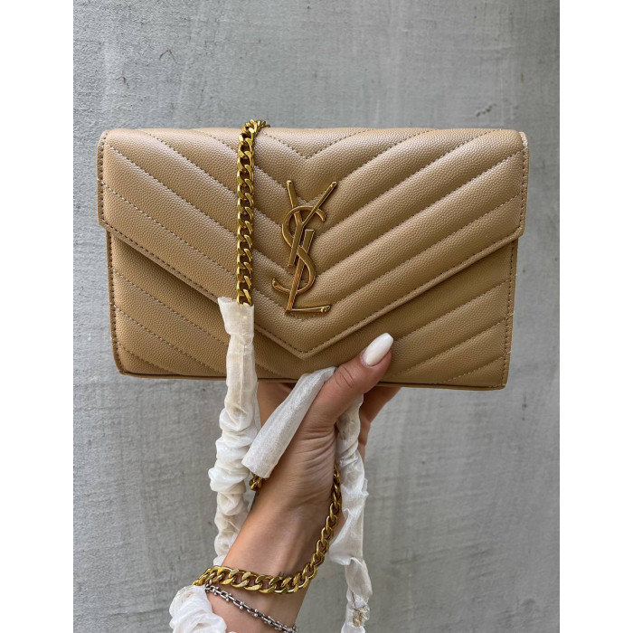 Жіноча сумка YSL Envelope Beige Premium