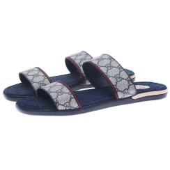 Мужские шлепанцы Gucci синие 256782